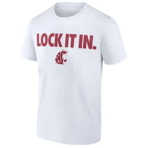 LOCK IT IN SHIRT – Washington State Cougars 2026 On Court Bench Tee
