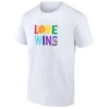 LOVE WINS SHIRT – Baseball Pride LGBTQ Rainbow Graphic Tee