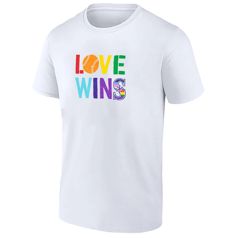 LOVE WINS SHIRT – Baseball Pride LGBTQ Rainbow Graphic Tee LOVE WINS SHIRT – Baseball Pride LGBTQ Rainbow Graphic Tee