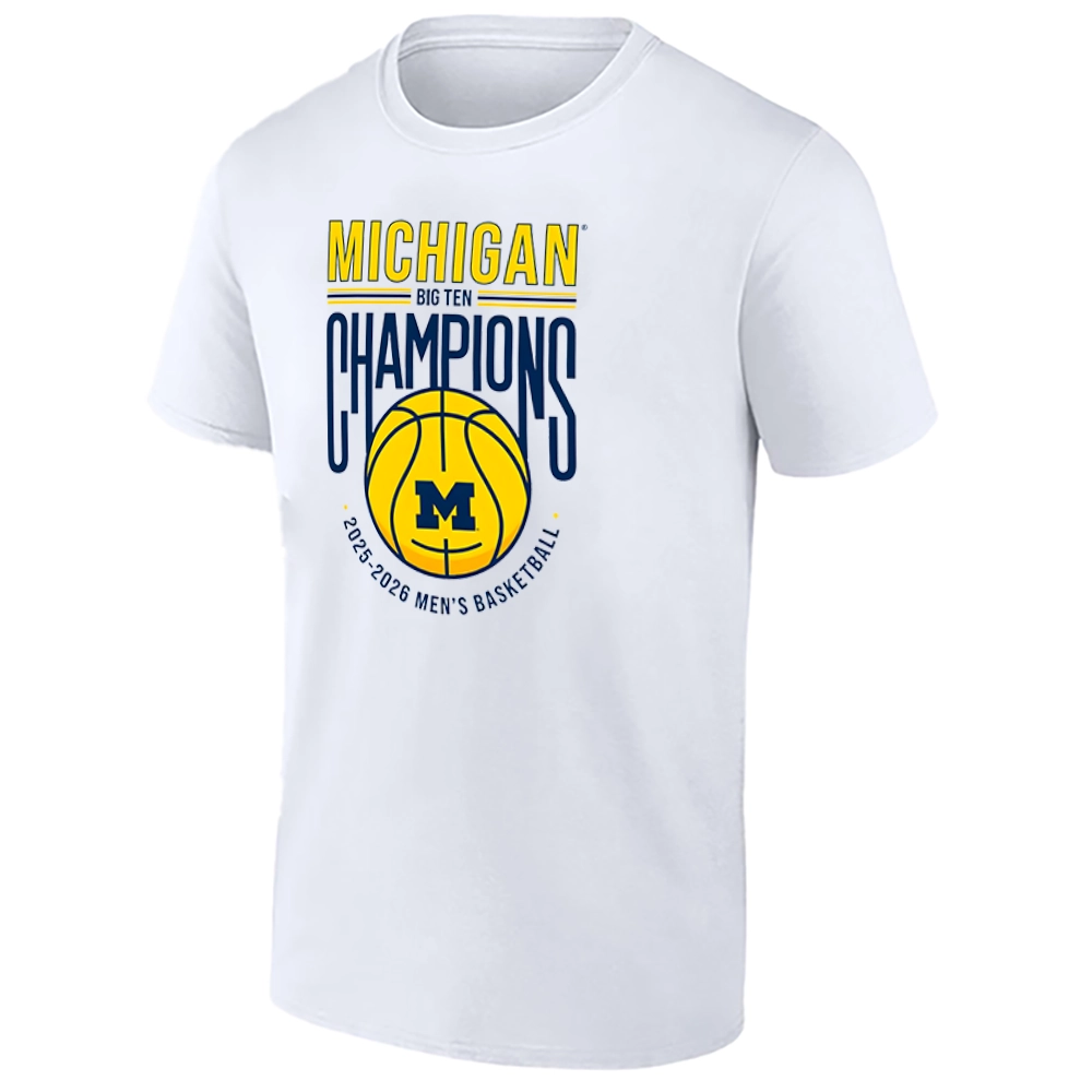 MICHIGAN BIG TEN CHAMPIONS SHIRT 2025–2026 – Michigan Wolverines Men’s Basketball Champions Fan Tee MICHIGAN BIG TEN CHAMPIONS SHIRT 2025–2026 – Michigan Wolverines Men’s Basketball Champions Fan Tee