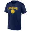 MICHIGAN BLANK EXPRESSION EMOJI SHIRT – Michigan Wolverines Basketball Viral Reaction Tee