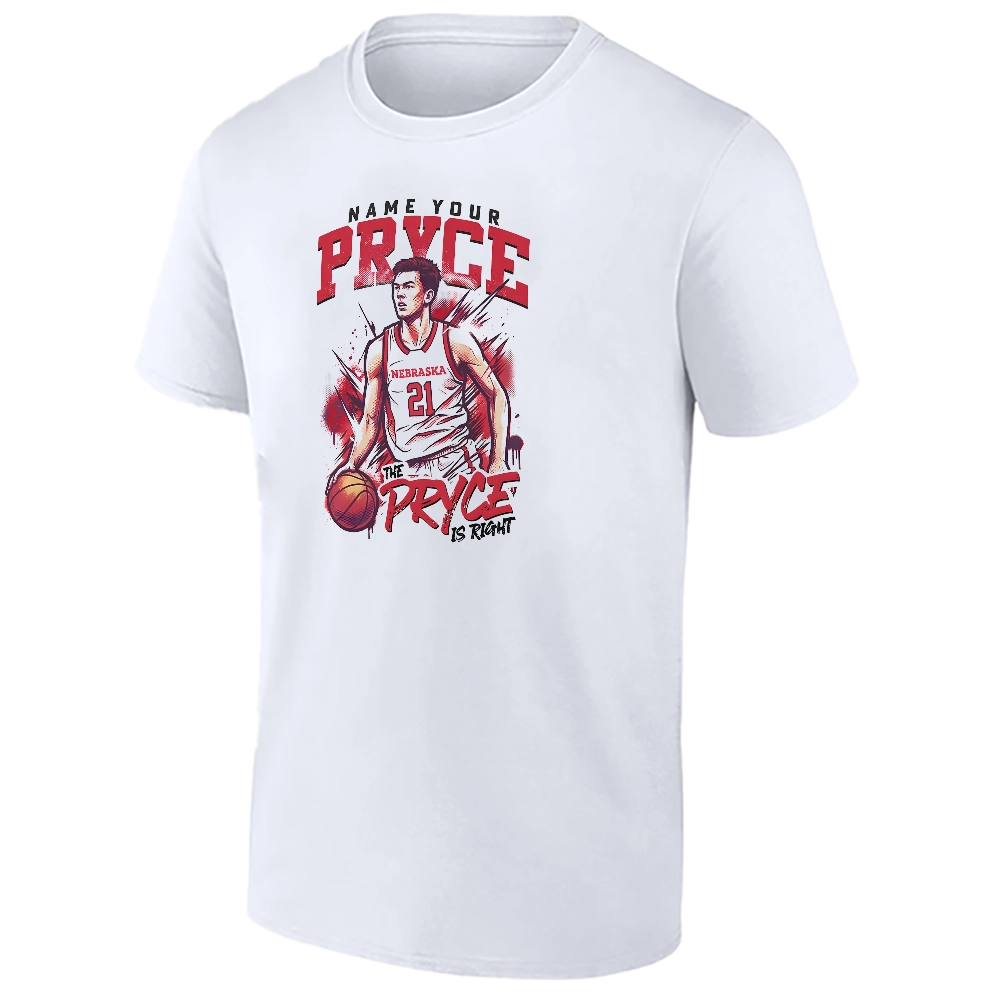 NAME YOUR PRYCE SHIRT – Bryce Williams Nebraska Basketball “The Pryce Is Right” Tee NAME YOUR PRYCE SHIRT – Bryce Williams Nebraska Basketball “The Pryce Is Right” Tee
