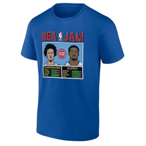 NBA JAM PISTONS SHIRT – Cade Cunningham & Jalen Duren Detroit Basketball Tee