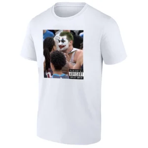 PLAYOFF CHAOS SHIRT – Nikola Jokić Viral Face Off Moment NBA Intensity Meme Graphic Tee 2026 W