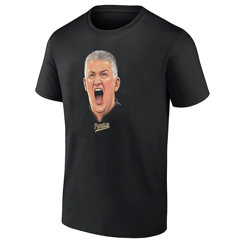 PURDUE BIGHEAD SHIRT – Matt Painter Boilermakers Coach Graphic Tee PURDUE BIGHEAD SHIRT – Matt Painter Boilermakers Coach Graphic Tee