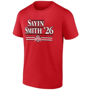 SAYIN & SMITH ’26 SHIRT – Julian Sayin Jeremiah Smith Ohio State Buckeyes Football Future Stars Tee