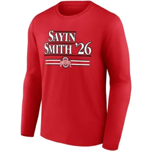 SAYIN & SMITH ’26 SHIRT – Julian Sayin Jeremiah Smith Ohio State Buckeyes Football Future Stars Tee1