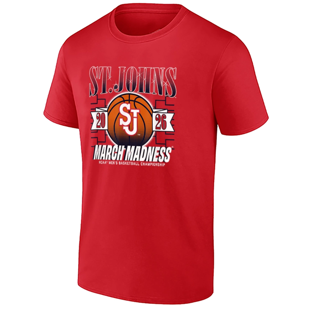 ST. JOHNS 2026 MARCH MADNESS SHIRT – St. Johns Red Storm NCAA Men’s Basketball Championship Tee ST. JOHNS 2026 MARCH MADNESS SHIRT – St. Johns Red Storm NCAA Men’s Basketball Championship Tee