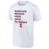 STOJAKOVIC MIRKOVIC IVISIC IVISIC THE BALKANS SHIRT – Illinois Fighting Illini Balkan Squad Basketball Tee G