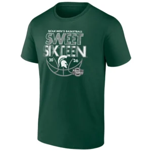 SWEET SIXTEEN SHIRT – Michigan State Spartans 2026 March Madness NCAA Basketball Tournament Tee