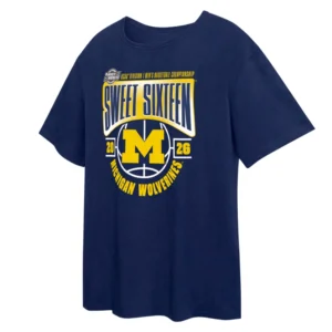 SWEET SIXTEEN SHIRT – Michigan Wolverines 2026 March Madness NCAA Basketball Tournament Tee