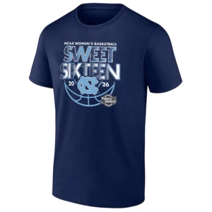 SWEET SIXTEEN SHIRT – North Carolina Tar Heels Women’s Basketball 2026 March Madness NCAA Tournament Tee