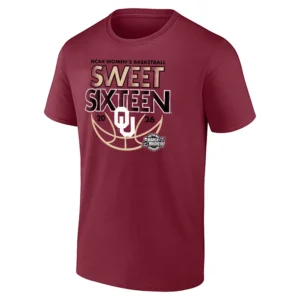 SWEET SIXTEEN SHIRT – Oklahoma Sooners Women’s Basketball 2026 March Madness NCAA Tournament Tee
