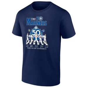 THE 50TH MARINERS 1977–2027 SHIRT – Seattle Mariners 50 Seasons Celebration Fan Tee