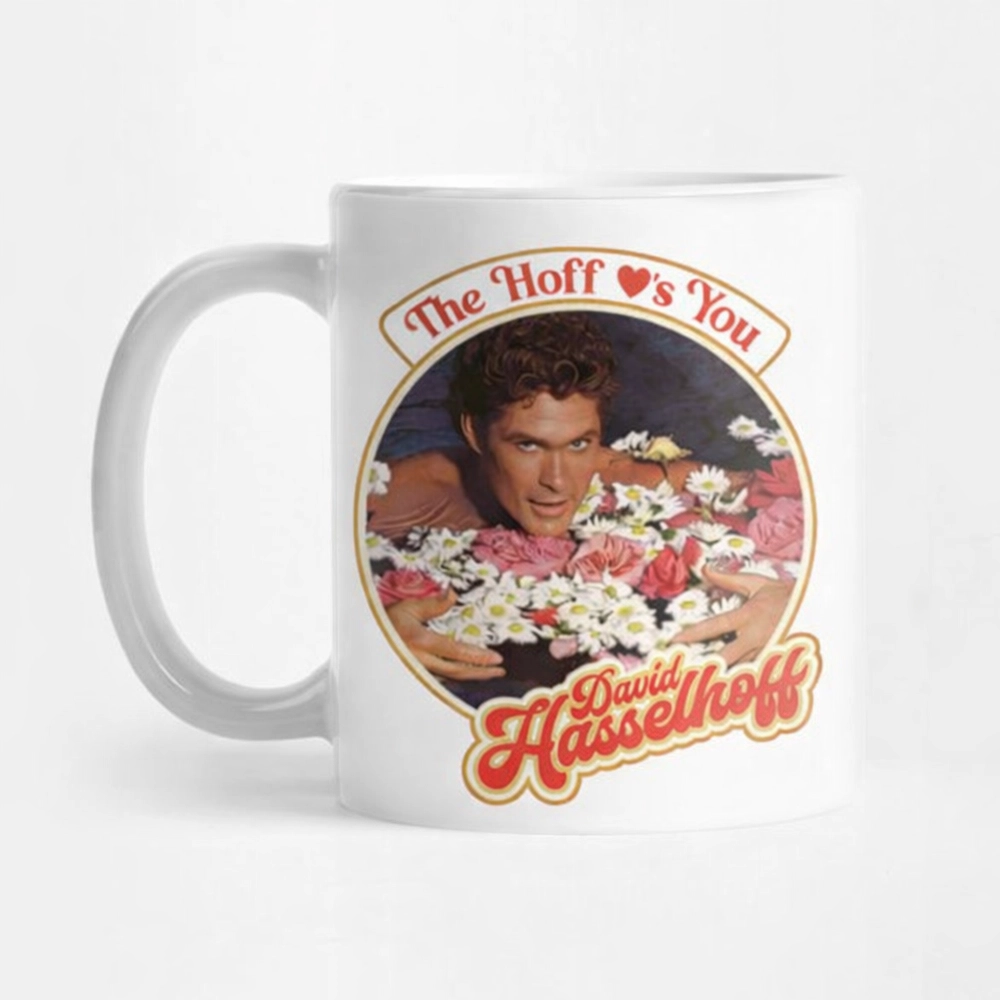 THE HOFF LOVES YOU MUG – David Hasselhoff Retro Romance Coffee Cup THE HOFF LOVES YOU MUG – David Hasselhoff Retro Romance Coffee Cup