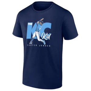 THE KC KID SHIRT – Carter Jensen Kansas City Royals Breakout 2026 Fan Tee