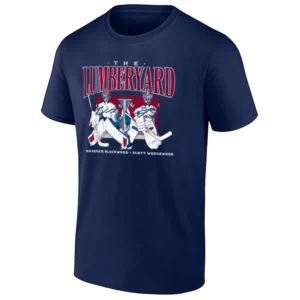 THE LUMBERYARD SHIRT – Scott Wedgewood Mackenzie Blackwood Colorado Avalanche Goalie Duo Tee