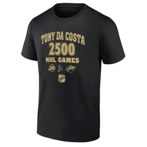 TONY DA COSTA 2500 NHL GAMES SHIRT – Minnesota Wild Equipment Manager Milestone Celebration Tee
