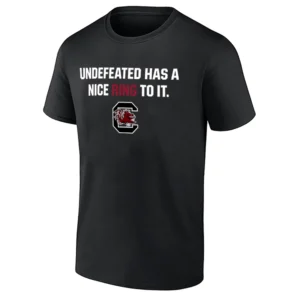 UNDEFEATED HAS A NICE RING SHIRT – South Carolina Gamecocks Championship Undefeated Tee