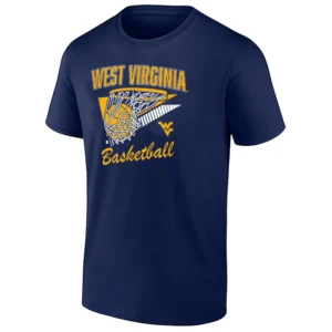 WEST VIRGINIA BASKETBALL SHIRT – Retro Swish West Virginia Mountaineers Fan Tee