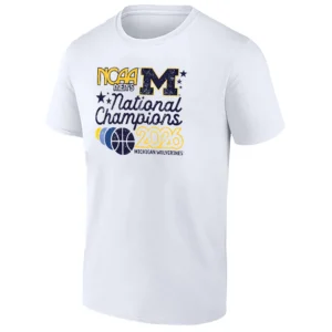 2026 MEN’S BASKETBALL NATIONAL CHAMPIONS SHIRT – Michigan Wolverines Banner Celebration Tee