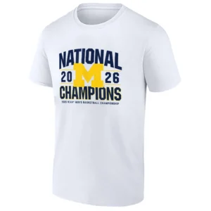 2026 NATIONAL CHAMPIONS SHIRT – Michigan Wolverines Classic NCAA Basketball Title Tee