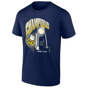 2026 NATIONAL CHAMPIONS TROPHY SHIRT – Michigan Wolverines Men's Basketball 1989 & 2026
