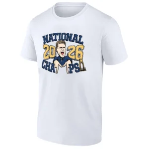 2026 NATIONAL CHAMPS SHIRT – Dusty May Michigan Wolverines Championship Coach Tee