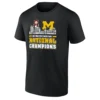2026 NCAA MEN'S BASKETBALL NATIONAL CHAMPIONS SHIRT – Michigan Wolverines Roster Skyline Tribute Tee B