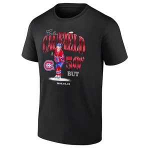 50 GOALS SHIRT – Cole Caufield Montreal Canadiens 50 Goal Milestone Fan Tee