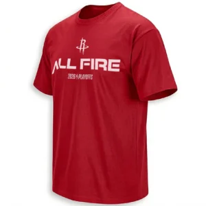 ALL FIRE SHIRT – Houston Rockets 2026 NBA Playoffs High Energy Fan Tee
