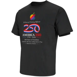 AMERICA 250 SHIRT – Apple 50 Years Collab USA Birthday Independence Day 1776–2026 Tee B