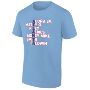 ATLANTA NAMES 2026 SHIRT – Braves Star Lineup Tribute Baseball Fan Tee