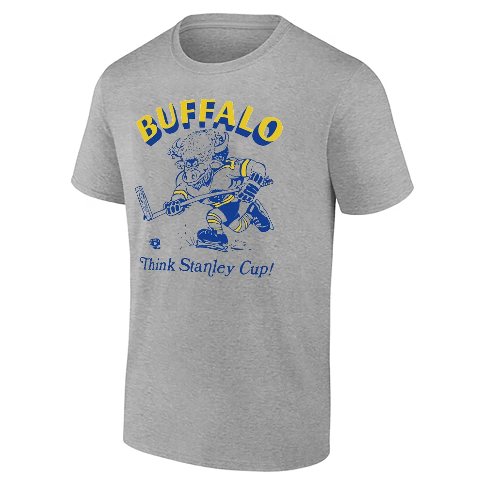 BUFFALO THINK STANLEY CUP SHIRT – Retro Buffalo Hockey Playoff Dream Tee BUFFALO THINK STANLEY CUP SHIRT – Retro Buffalo Hockey Playoff Dream Tee