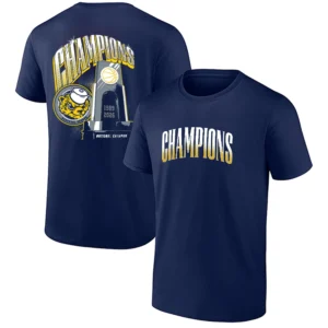 CHAMPIONS SHIRT – Michigan Wolverines 2026 NATIONAL CHAMPIONS Front & Back Trophy Edition