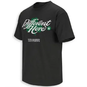 DIFFERENT HERE SHIRT – Boston Celtics 2026 NBA Playoffs Statement Fan Tee
