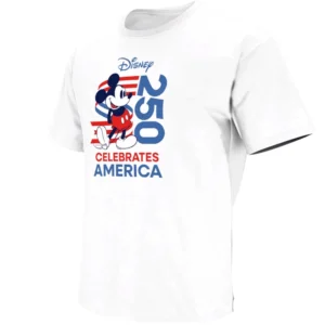 DISNEY 250 CELEBRATES AMERICA SHIRT – Mickey Mouse USA 250th Birthday Patriotic Tee