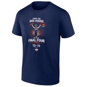 FROM THE DOG HOUSE TO THE FINAL FOUR SHIRT – UConn Huskies Mullins Miracle Tee