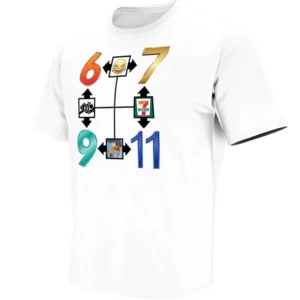 FUNNY NUMBERS DIAGRAM SHIRT – 6 7, 69, 9 11 Meme Dark Humor Graphic Tee