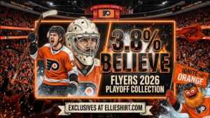 Flyers 3.8% Believe Playoffs Gear Martone & Parent Tees
