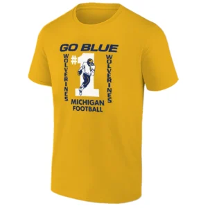 GO BLUE #1 SHIRT – Michigan Wolverines Football Classic Victory Tee