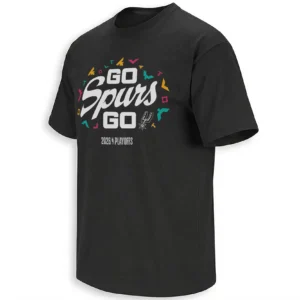 GO SPURS GO SHIRT – San Antonio Spurs 2026 NBA Playoffs Retro Chant Fan Tee