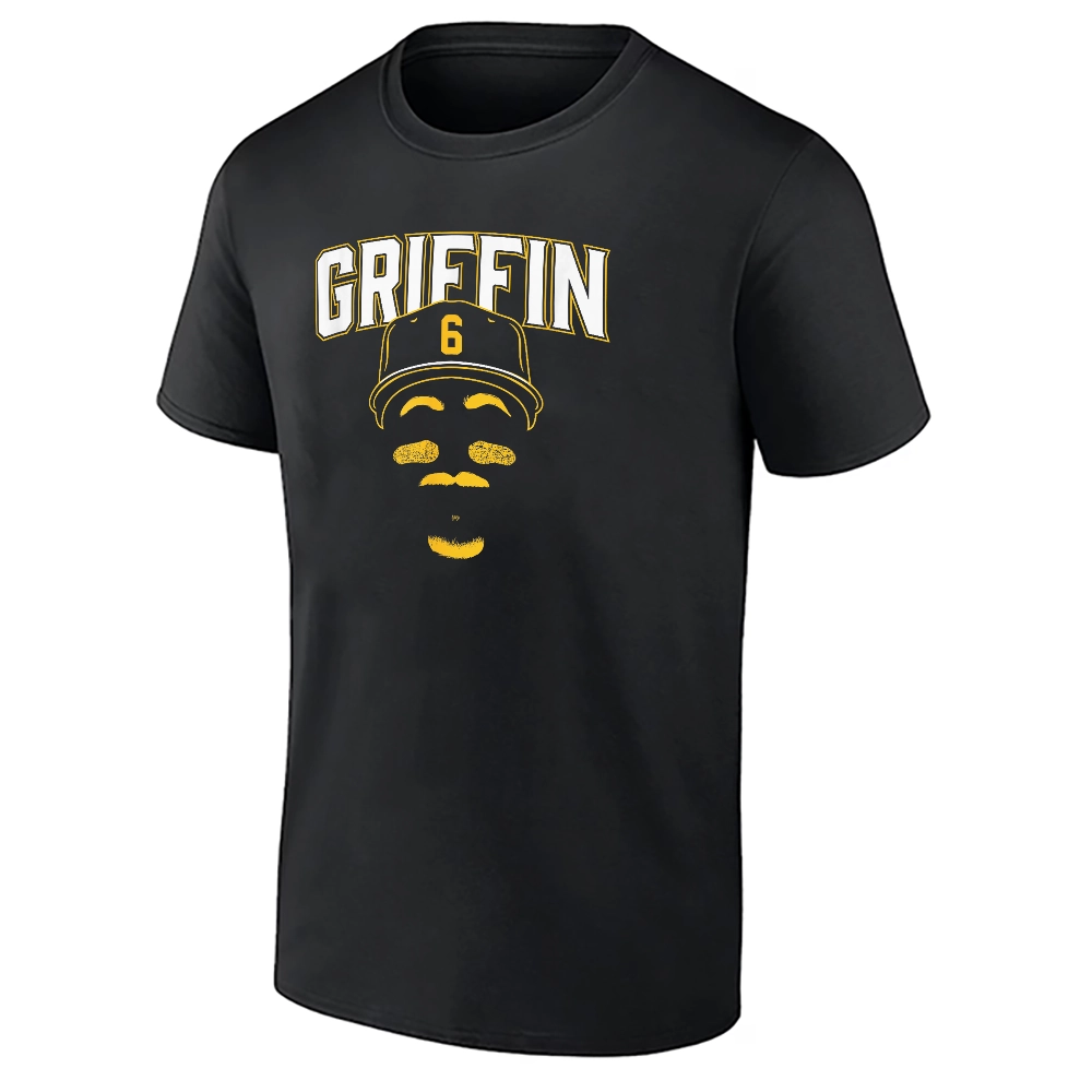 GRIFFIN BLANK FACE (BLACK) SHIRT – Konnor Griffin Pittsburgh Pirates Prospect Fan Tee GRIFFIN BLANK FACE (BLACK) SHIRT – Konnor Griffin Pittsburgh Pirates Prospect Fan Tee