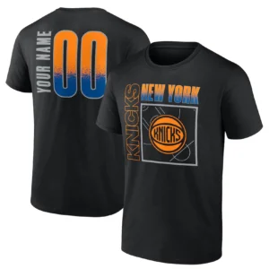 HOME COURT POP CUSTOM NAME & NUMBER SHIRT – New York Knicks Personalized Fan Jersey Tee