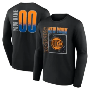 HOME COURT POP CUSTOM NAME & NUMBER SHIRT – New York Knicks Personalized Fan Jersey Tee1