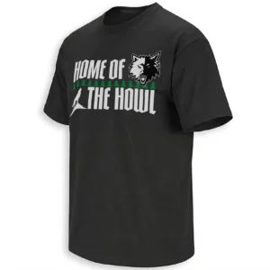 HOME OF THE HOWL GAME 4 SHIRT – Minnesota Timberwolves 2026 NBA Playoffs Loud Crowd Fan Tee