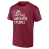 I LIKE BASEBALL AND MAYBE 3 PEOPLE SHIRT – Funny Baseball Fan Sarcastic Tee