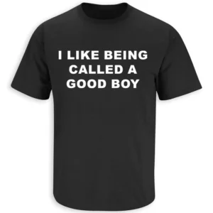 I LIKE BEING CALLED A GOOD BOY SHIRT – Funny Minimal Text Meme Tee