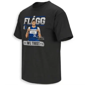 IN FLAGG WE TRUST SHIRT – 2026 ROTY Cooper Flagg Dallas Mavericks Fan Tee