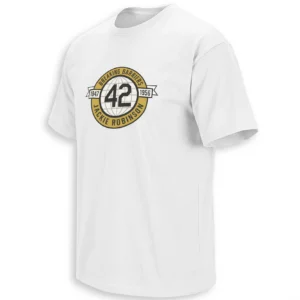 JACKIE ROBINSON 42 SHIRT – Breaking Barriers 1947–1956 Vintage Baseball Tribute Tee W